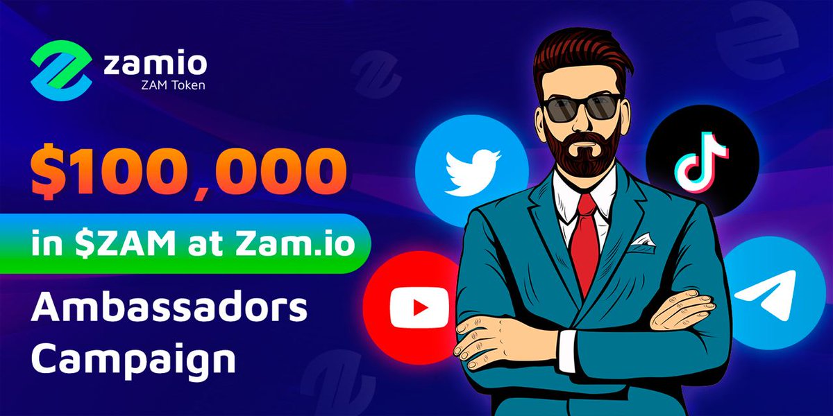 zam_io's tweet photo. 🔥Guys, we launched the Ambassador Campaign. Fill out the form faster and become Zamio Ambassadors.

📲Form: https://t.co/Q9kfkvQzin

💡More details: https://t.co/r0r5CYM7xs

#Zamio #ZAM #ListZAMonBinance https://t.co/TgzRlxD1AY