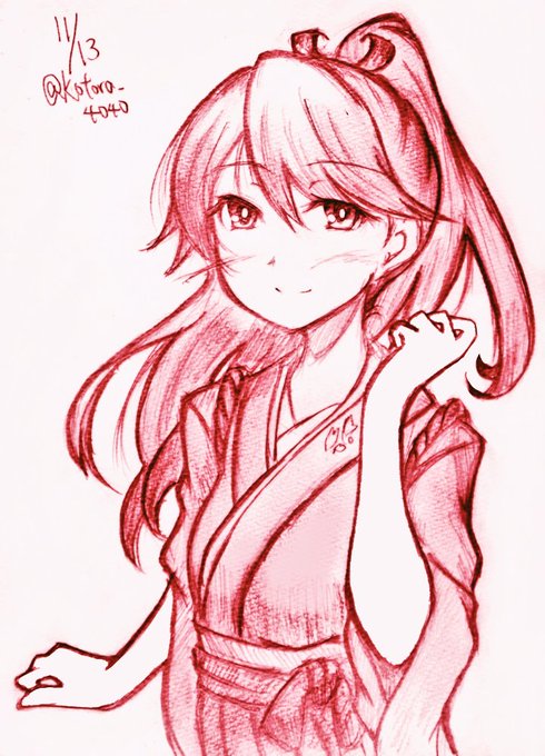 鳳翔笑むゥ!(ホウショウ エムゥ!)
#艦これ版深夜の真剣お絵描き60分一本勝負
#艦これ版真剣お絵描き60分一本勝負_20211113 