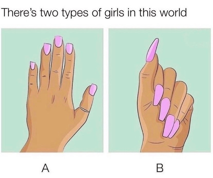 A or B
Which girl are you?👀👇🏾
l8r.it/qOi9

#lifestylegoals #lifestylewear #lifestylechanges #instafashionista #lifestylechange #thatslife #girlynails #nailartswag #nailsinc #nailsgram #nailslay #nailsswag #topnails #nailsbeauty #nailartaddicts #nailsfashion