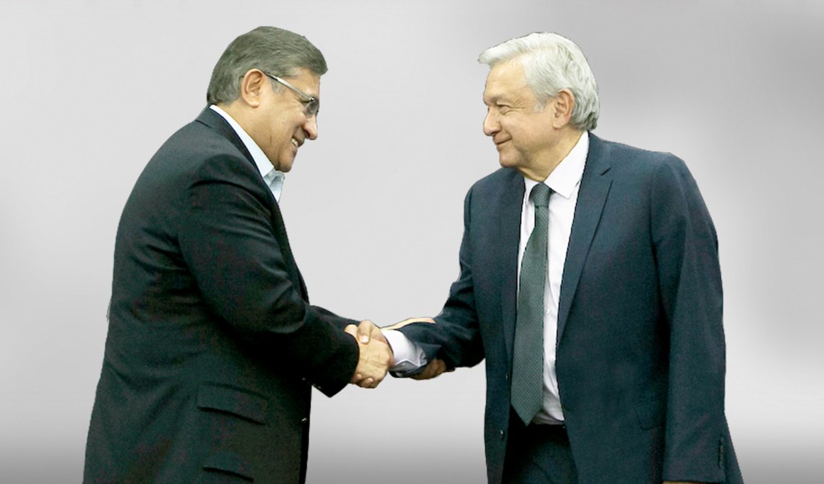 El #SNTE 📚 y su Secretario General, Mtro. Alfonso Cepeda Salas, felicitan a <a href="/lopezobrador_/">Andrés Manuel</a> <a href="/GobiernoMX/">Gobierno de México</a> 🇲🇽 por su cumpleaños. Reciba los mejores deseos del magisterio, Señor Presidente ✅