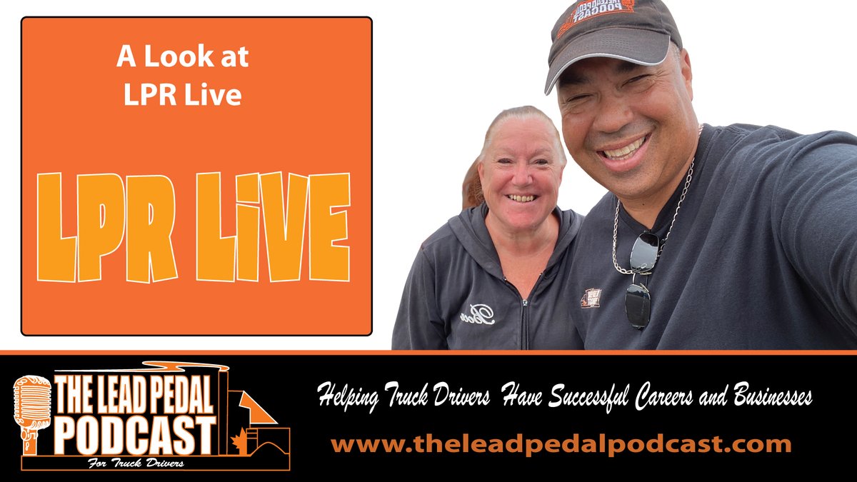 theleadpedal's tweet photo. We offered you a sneak peak of our live show LPR Live on Wednesday. Next live show is Monday at 4PM Eastern. Find out what it’s all about.  https://t.co/xUQ1IDEP29 #lprlive #leadpedalradio #leadpedalradioshows #theleadpedalpodcast #truckingtopics https://t.co/4wF1K77WUc