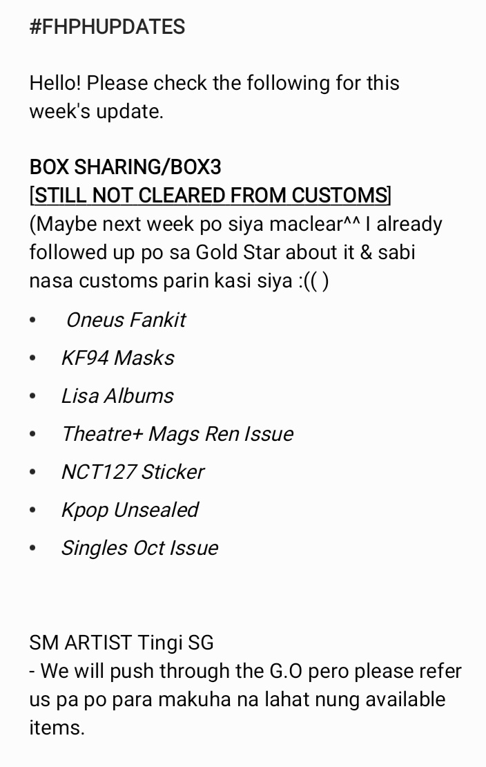 fanshubph's tweet photo. #FHPHUPDATES
hello! please check the photo below for this week's update! Thank you so much & sorry for the delay of this batch 🤧🙇♀️ https://t.co/rnUpT3GqUr