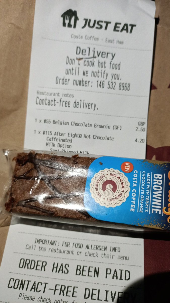 GeereshRa's tweet photo. @CostaCoffee how serious do you take allergens and how serious is your staff trained? Well my gf pregnant who has caelic placed an online order to your East ham branch.  To her surprised, they sent her order was Gluten free.  We called the store and explained, https://t.co/tsYhurLC4h