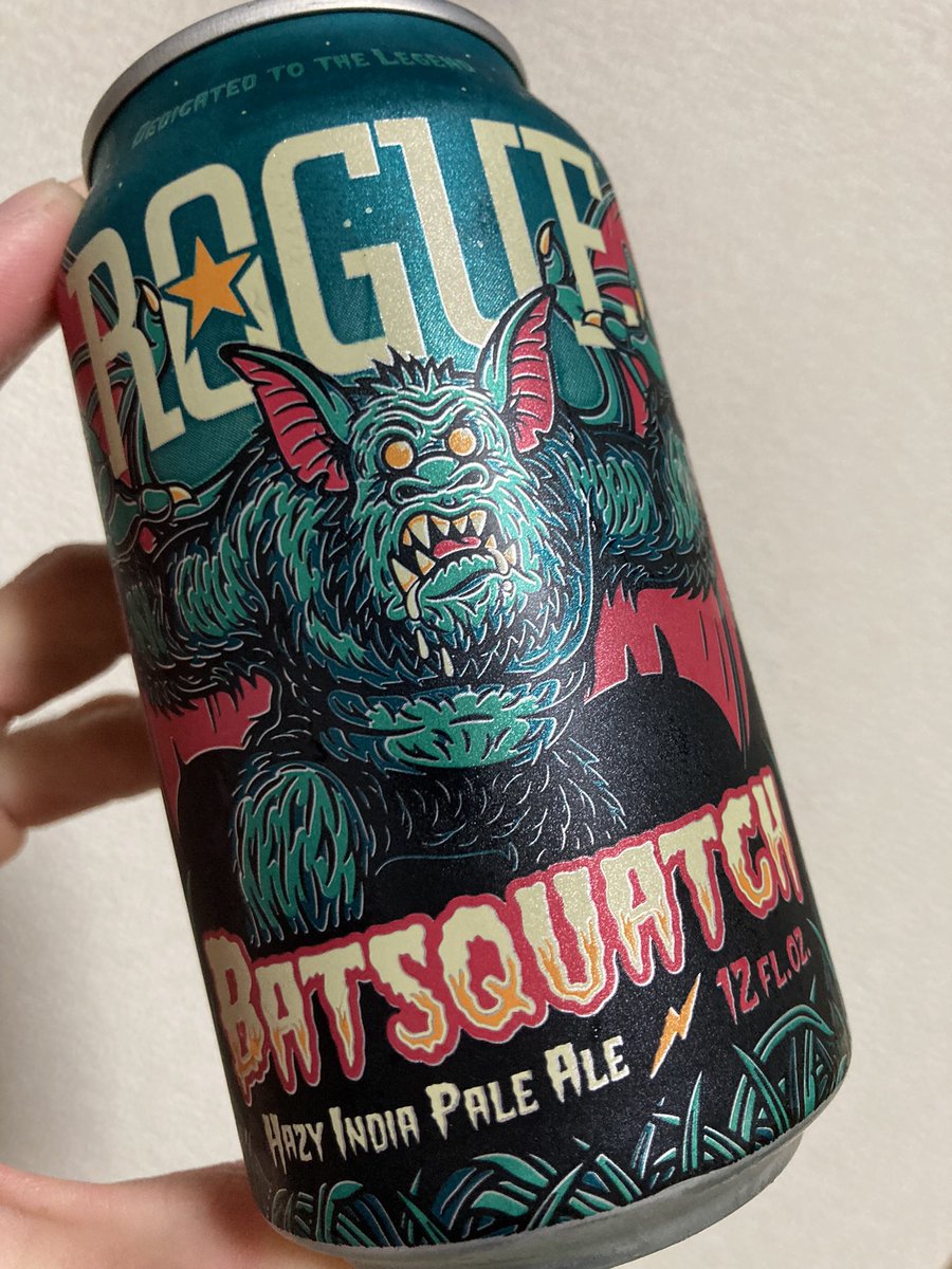 rrredcrowww's tweet photo. おどろおどろしいビール飲みます。
パケがおっしゃれ〜
#BATSQUATCHIPA https://t.co/4b5skX5msG