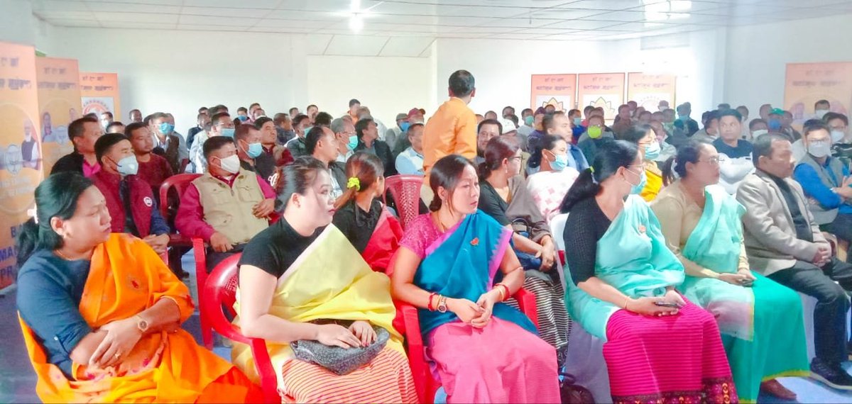 KInaochaDevi's tweet photo. Thoubal Dist. Meeting of 3 mandals #wangkhem #Herok #WangjingTentha with Abhay Giri Gen.secy org. Manipur & Nagaland Kumarjit Yumnam Dist. President Priyokumar Moirangthem STATE secy. Along with dist office bearers, morcha President, gen secy, Mandal presidents, Morcha presidents https://t.co/zjQSOxc78v