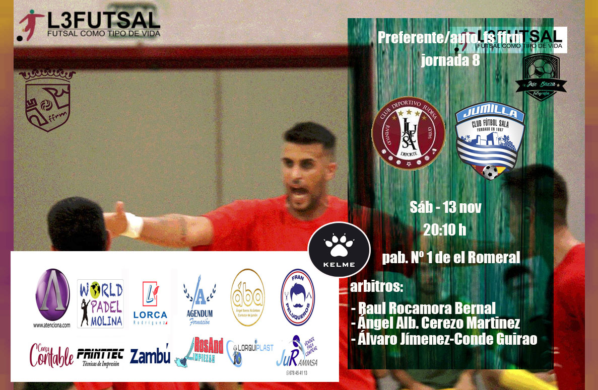 josebae47170450's tweet photo. #lacasadelfutsalmurciano
Hoy partido en Molina
jornada 8 
preferente fs ffrm
pab. Nº 1 de el Romeral 
20:10 h 
@CDJUDESAFS Molina de Segura @JumillaFS "B"
#futsalmur #l3futsal #somosffrm #FutsalRegional #fotografiadeportiva https://t.co/mwMtaaQxzj