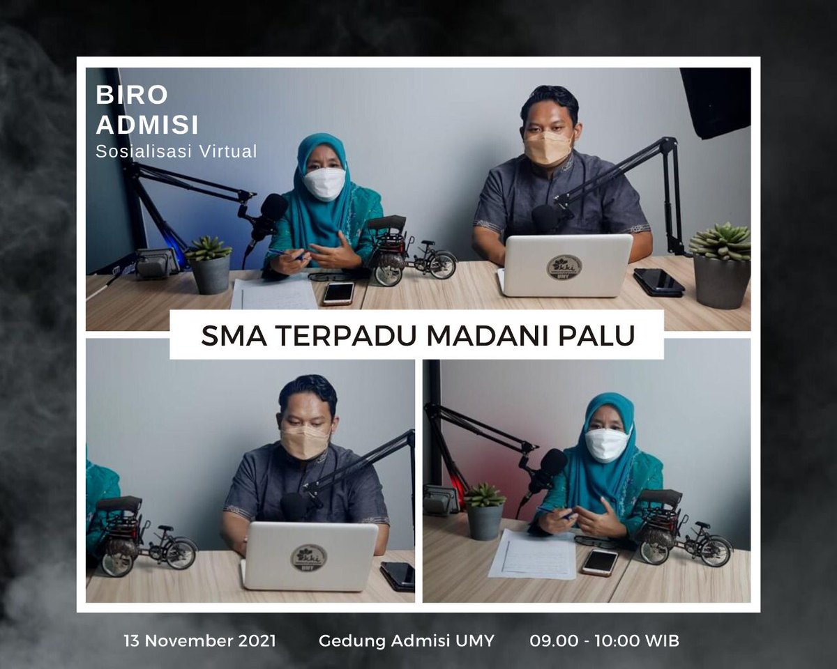 Presentasi virtual UMY di SMA Terpadu Madani Palu