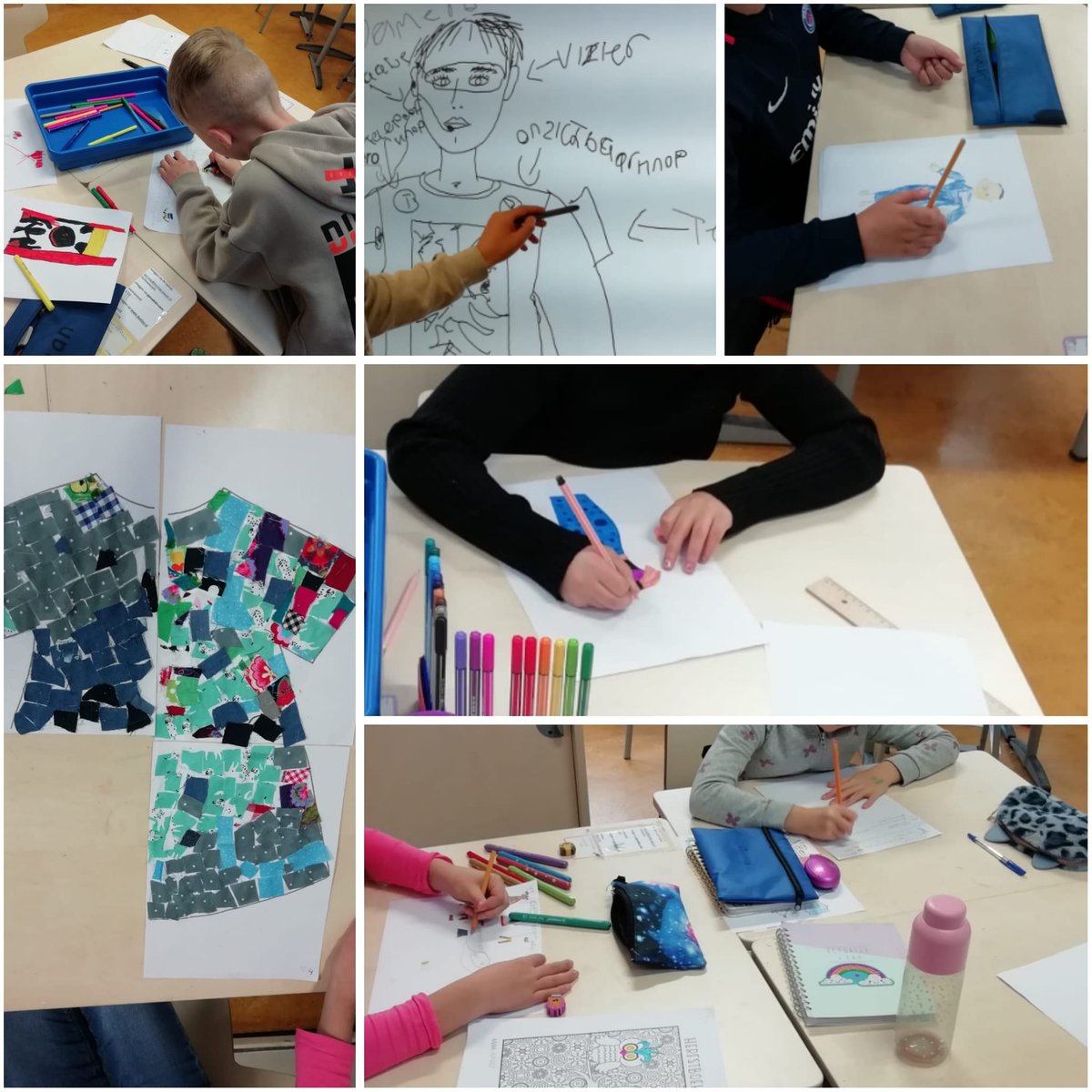 WereldwijzerUt's tweet photo. Donderdag had groep 6 bezoek van een creatieve juf. Ze hebben de hele dag gewerkt rond het thema mode en textiel.
Wat een leuke dag!
#creatief #modeontwerper #creatieveinvaller #leukedag #groep6 #enthousiasteleerlingen https://t.co/RM9dca8Jw1