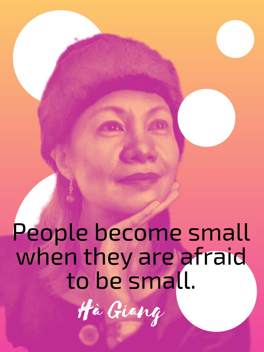 giangluongha's tweet photo. People become small when they are afraid to be small.
#subtleway #quote #philosophy https://t.co/RMvlZ1F3z9
