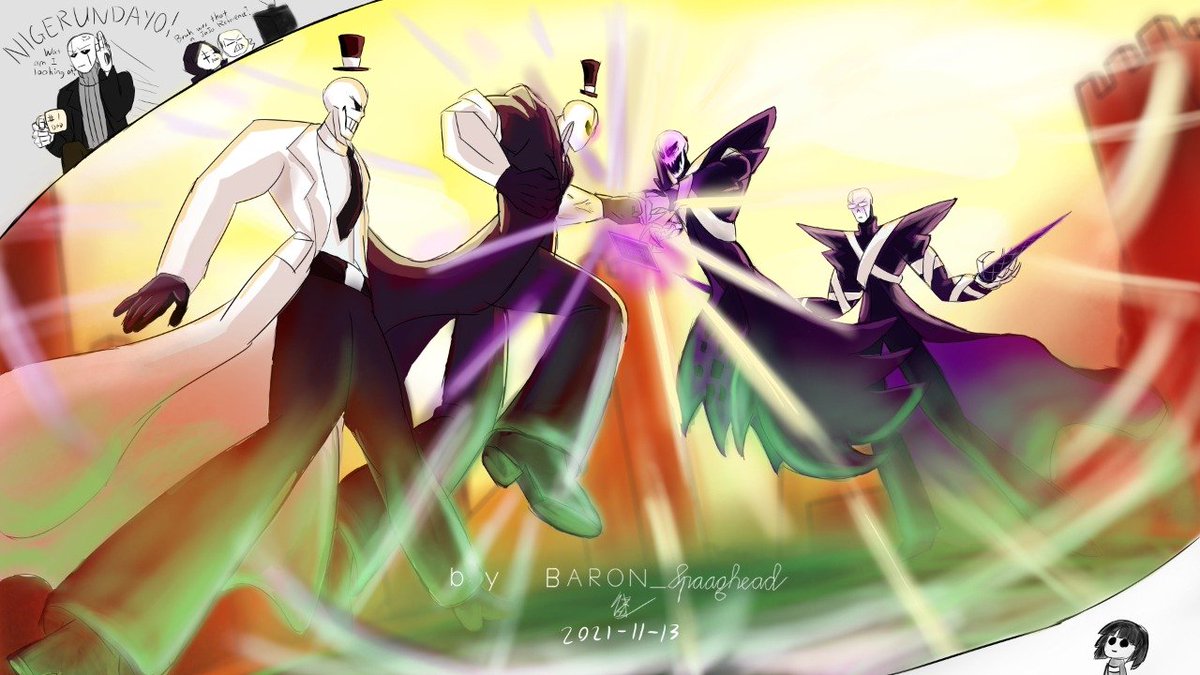 Hey guys I think I found a jojo reference in underverse