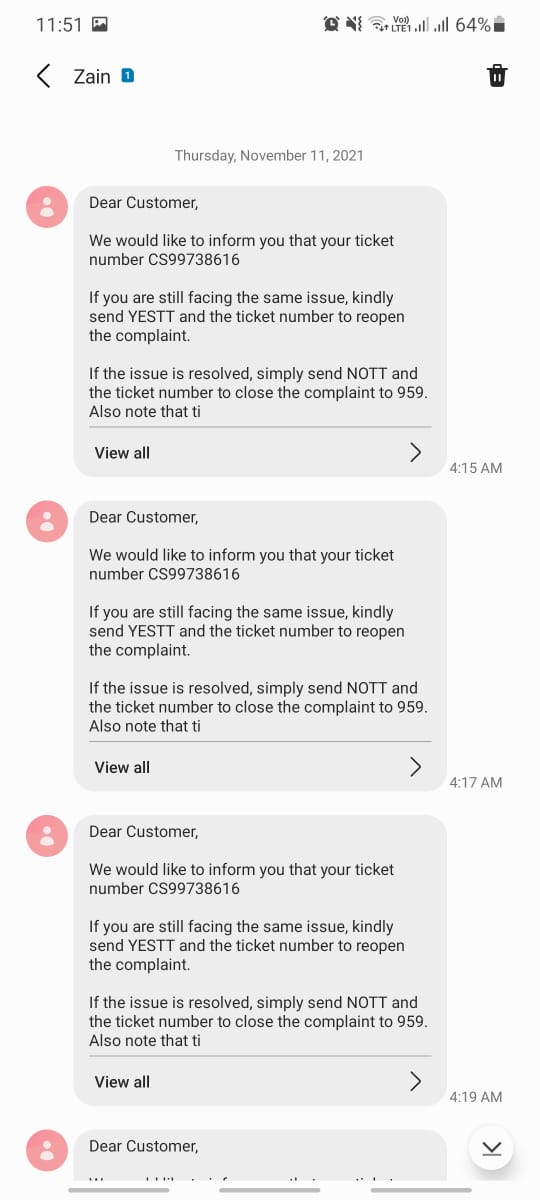 ADbaix's tweet photo. We made more than 10 calls to @ZainKSA ,more than 6 tickets and still nothing happened. Complete WASTE OF TIME AND UNPROFESSIONALISM https://t.co/CFB7eJ1xYe