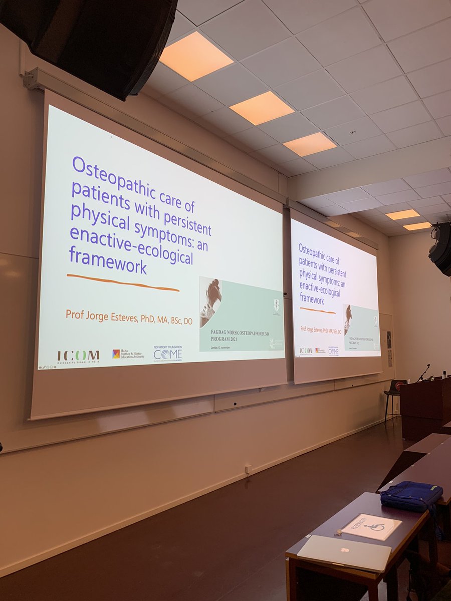 JEsteves_osteo's tweet photo. Ready to go! #osteopathy #enactive #pain #activeinference #research @COMEColl #Norway #Oslo #hoyskolenkristiania https://t.co/HWlGfIvcYt