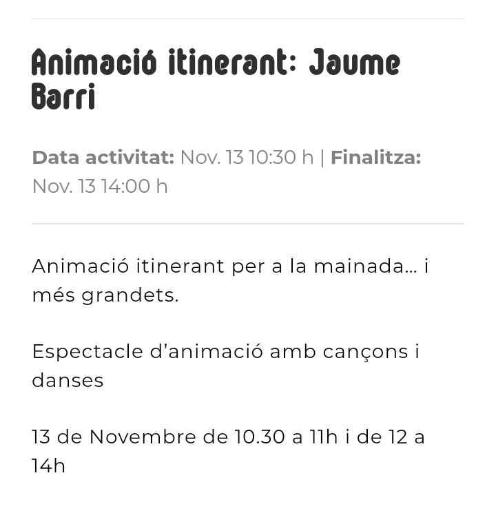 MezclateConmigo's tweet photo. En una estona comença l'espectacle itinerant amb @JaumeBarri i a les 11 h. a la plaça de les Neus. T'ho perdràs? @firadenovembre_ @VilanovaTurisme https://t.co/XjUpD8CMT9