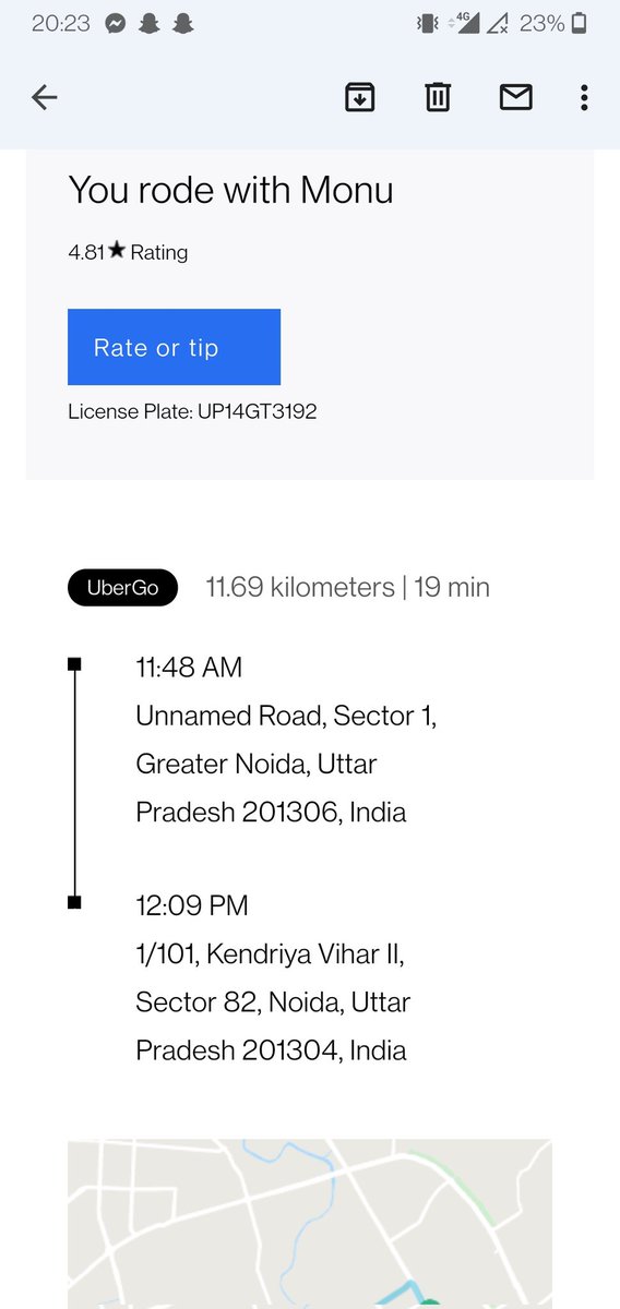apoorv_yo's tweet photo. @Uber_India @Uber_Support @dmgbnagar my dad finished his ride and forgot his phone, the driver is not answering calls, license plate no UP14GT3192, the phone has all personal details, am overseas and my father is sr citizen, URGENT help please contact my father on +919082617440 https://t.co/FwmBA2Rcxr