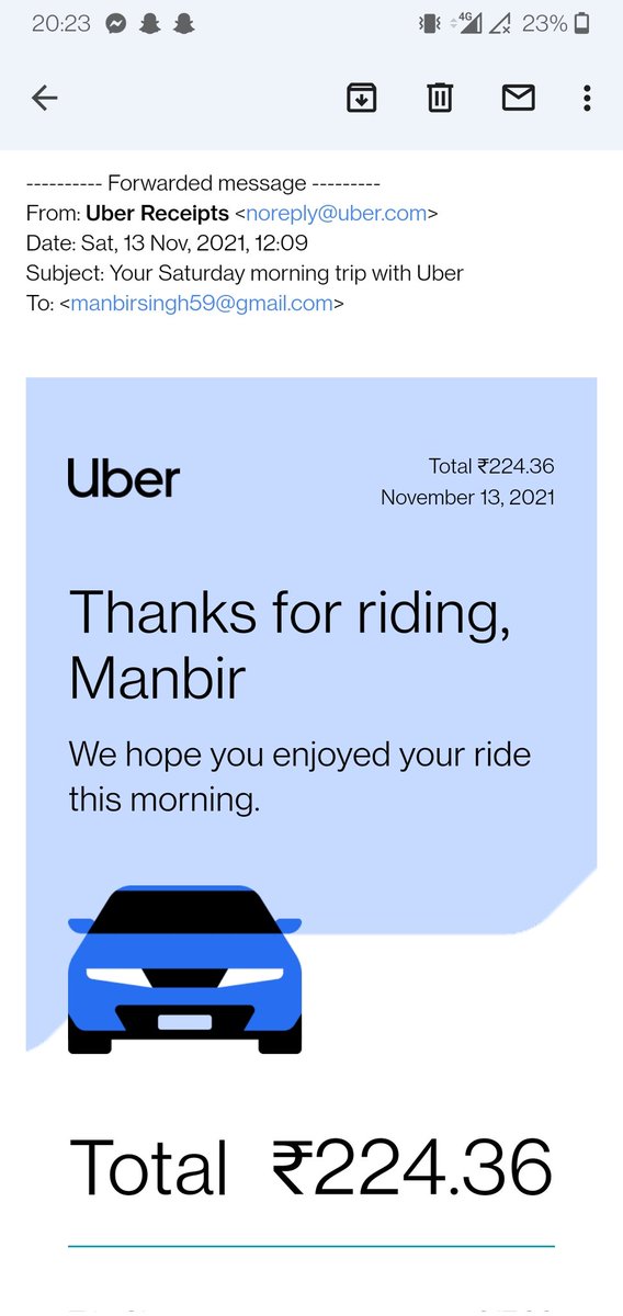 apoorv_yo's tweet photo. @Uber_India @Uber_Support @dmgbnagar my dad finished his ride and forgot his phone, the driver is not answering calls, license plate no UP14GT3192, the phone has all personal details, am overseas and my father is sr citizen, URGENT help please contact my father on +919082617440 https://t.co/FwmBA2Rcxr