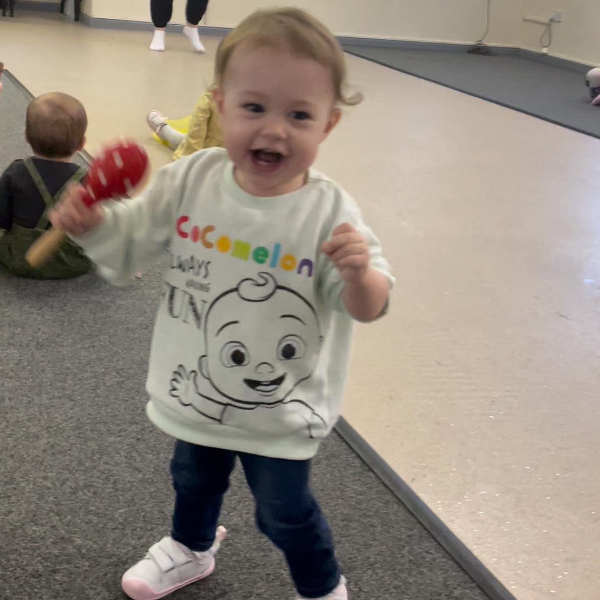 AfonDance's tweet photo. We love it when parents send us photos of their children enjoying our dance sessions. Look at this little one having fun in our ‘Little Toes’ dance class at Tayla Garw! So sweet 😊 #familydance #community https://t.co/ZBRcE8cQXw