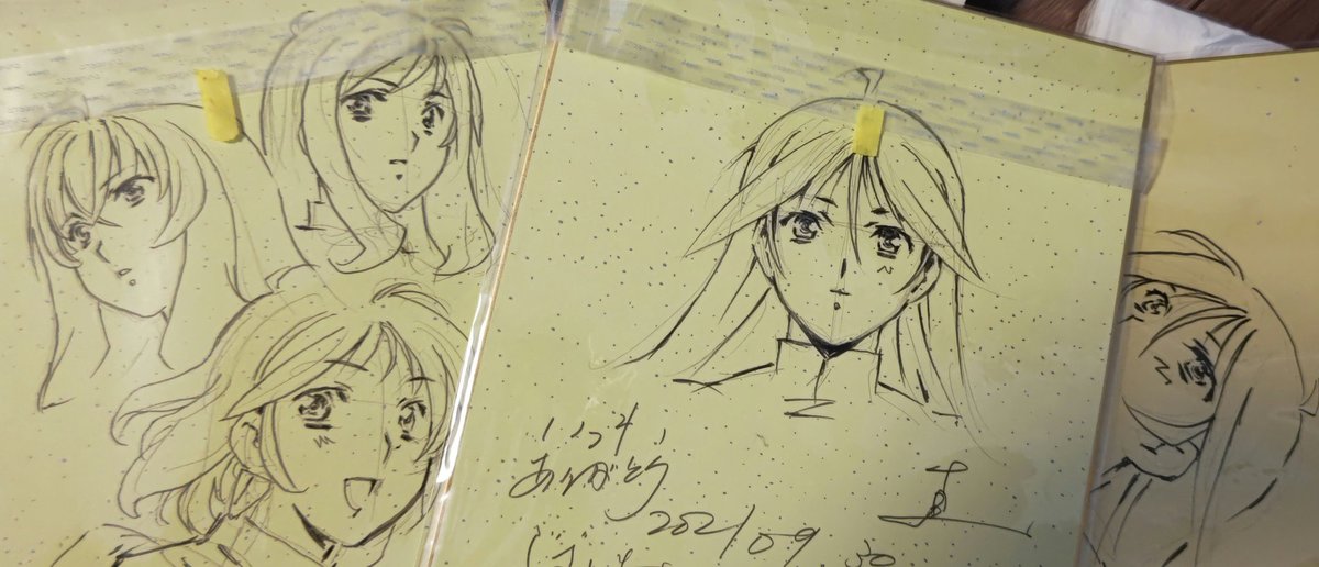 最近やっと、色紙裏側絵がマシになりつつ、、 