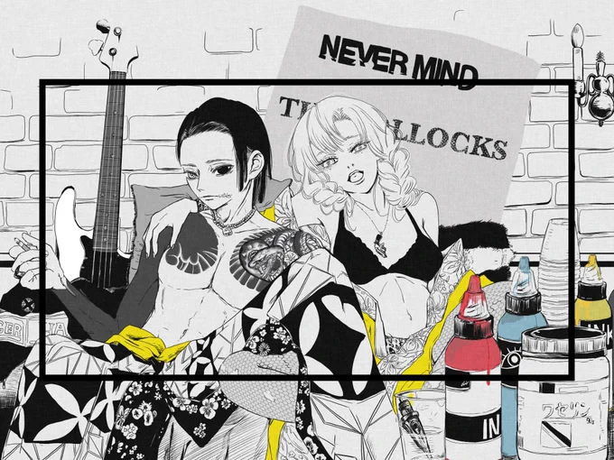 #引用RTで絵をあげて5人指名してバトンでお気に入りの絵を乗せる 
おでんさんから!バトンなんて初めていただきましたどきどき!ありがとうございます☺︎
おばみつと音楽と文学シリーズですーーー

リプで指名させていただきます! https://t.co/bL2KHcJKS6 