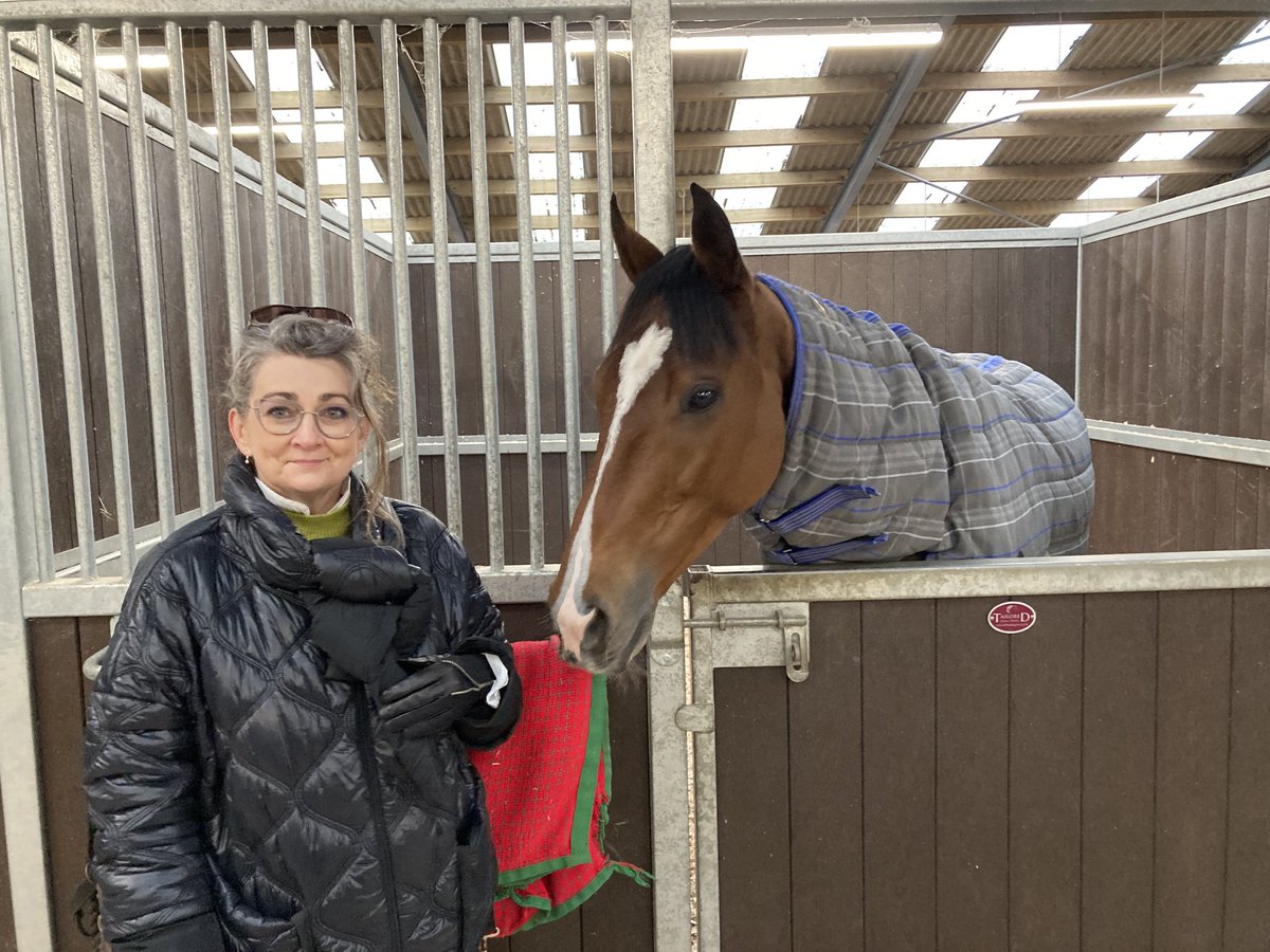 DavidRea5001's tweet photo. ⁦@fergalobrien07⁩ ⁦@CelticSteps1⁩ thanks Fergal, Sally, Chris Coley &amp; team for a great morning on the gallops-Áine with Art Approval😃 good luck today https://t.co/n0rzZPxEZ4