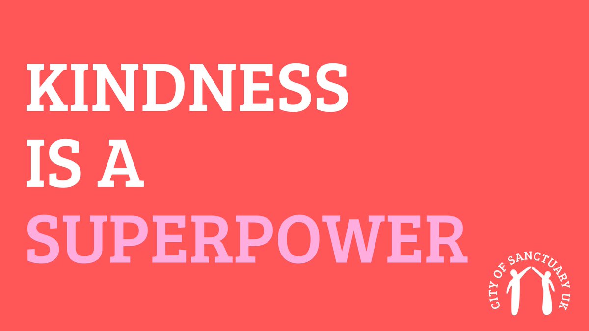 CityofSanctuary's tweet photo. The world can sometimes be a cruel place - it’s up to all of us to make kindness possible.⁣

On #WorldKindnessDay, we’re celebrating you - those who stand in solidarity with people seeking sanctuary. 

By stepping up, you're creating a better, fairer, kinder world. ⁣⁣
1/2 https://t.co/rlWGH4fi5a