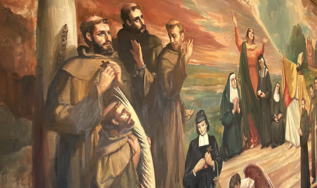 antoniocarron's tweet photo. Hoy, cumpleaños de S. Agustín, celebramos la fiesta de Todos los Santos de la Orden.“Contemplemos la vida de tal padre y las virtudes de sus hijos. Imitemos de todo corazón su humildad admirable, su inquebrantable fortaleza, su firme esperanza y su amor ardiente”-Alonso de Orozco https://t.co/VlIzFjJzMi