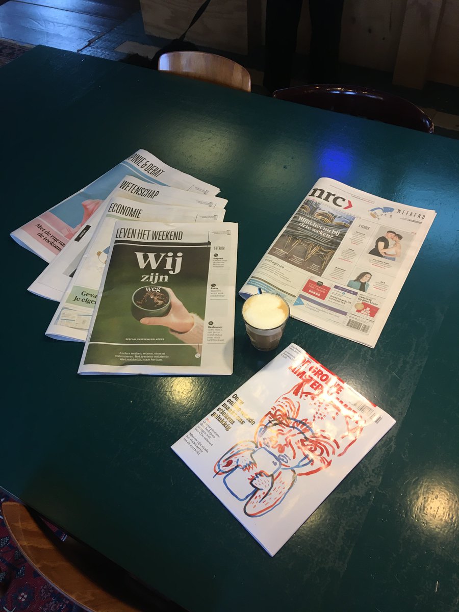 Vandaag zijn we geopend van 10-18 uur, uiteraard met een krantje, de <a href="/DeGroene/">De Groene Amsterdammer</a> en de nieuwe Wobby op tafel! We hebben ook lunch, bananenbrood en suikerbrood. Tot in Wongema!