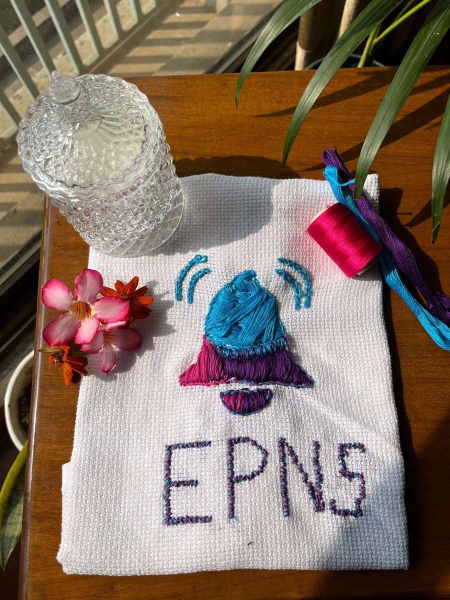 ebbey_thomas's tweet photo. It's November and at my home we spend the beginning of winters knitting. I knitted this for the #ROCKSTAR of @epnsproject contest. Here's hoping all the luck in the world to @richajoshi &amp; @harshrajat to grow EPNS. Got the idea to participate from @simplykashif &amp; @ThatNaimish. ❤️😍💯 https://t.co/xSUxS3a5Za