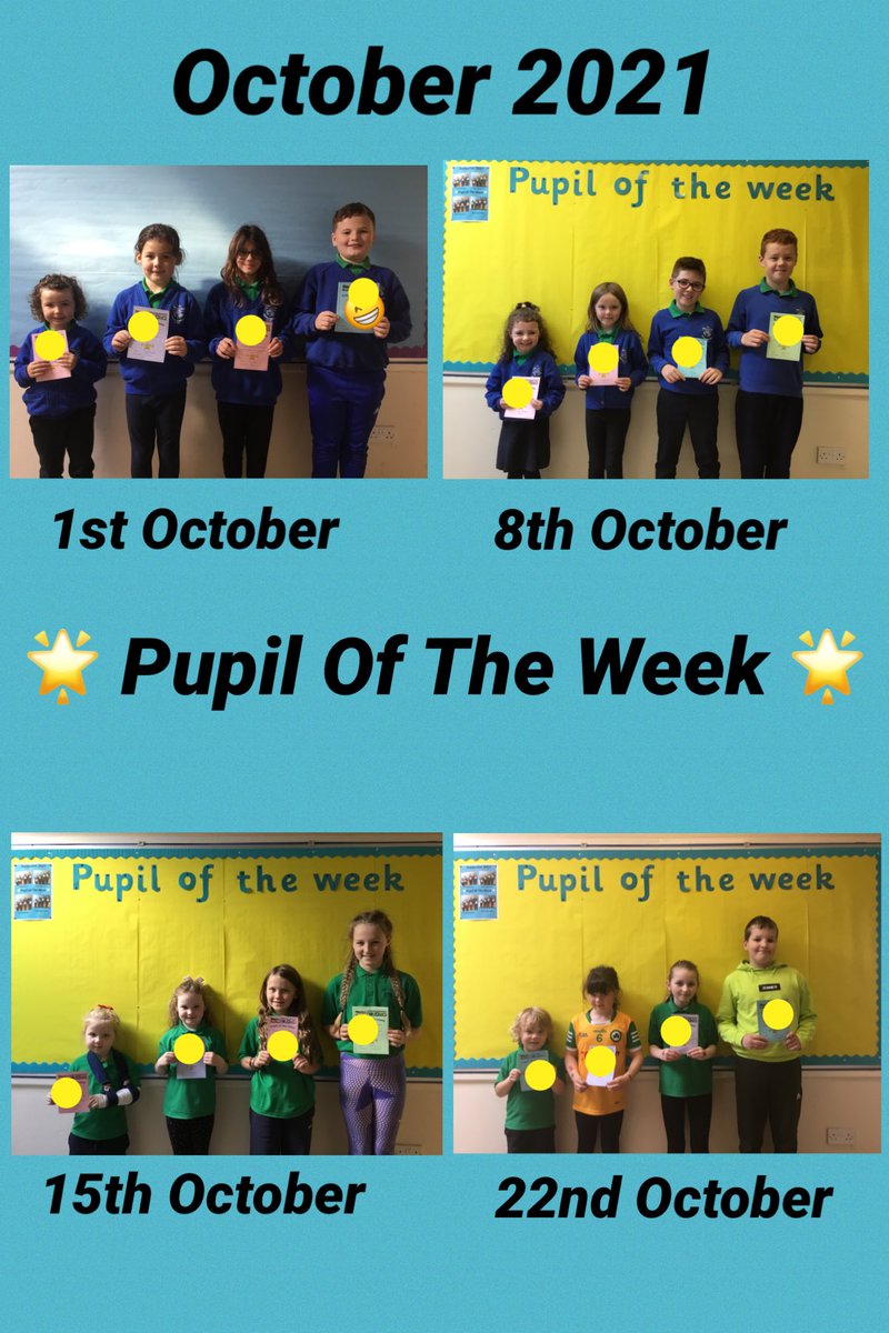 🌟 Pupil Of The Week 🌟
A great range of skills and abilities on display throughout October 👏🏻👏🏻
<a href="/FKnocknagin/">friends of knocknagin</a> 
knocknagin.com