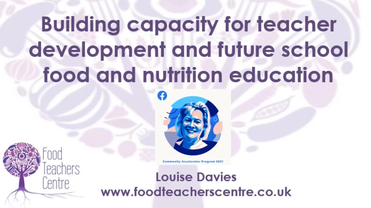 Louise Davies of <a href="/FoodTCentre/">FoodTeachersCentre</a> speaks on building capacity for teacher development and the future of school food and nutrition education. 
'I would like to see a situation where School-based Food and Nutrition Education is available to all learners.' #FFLconf
