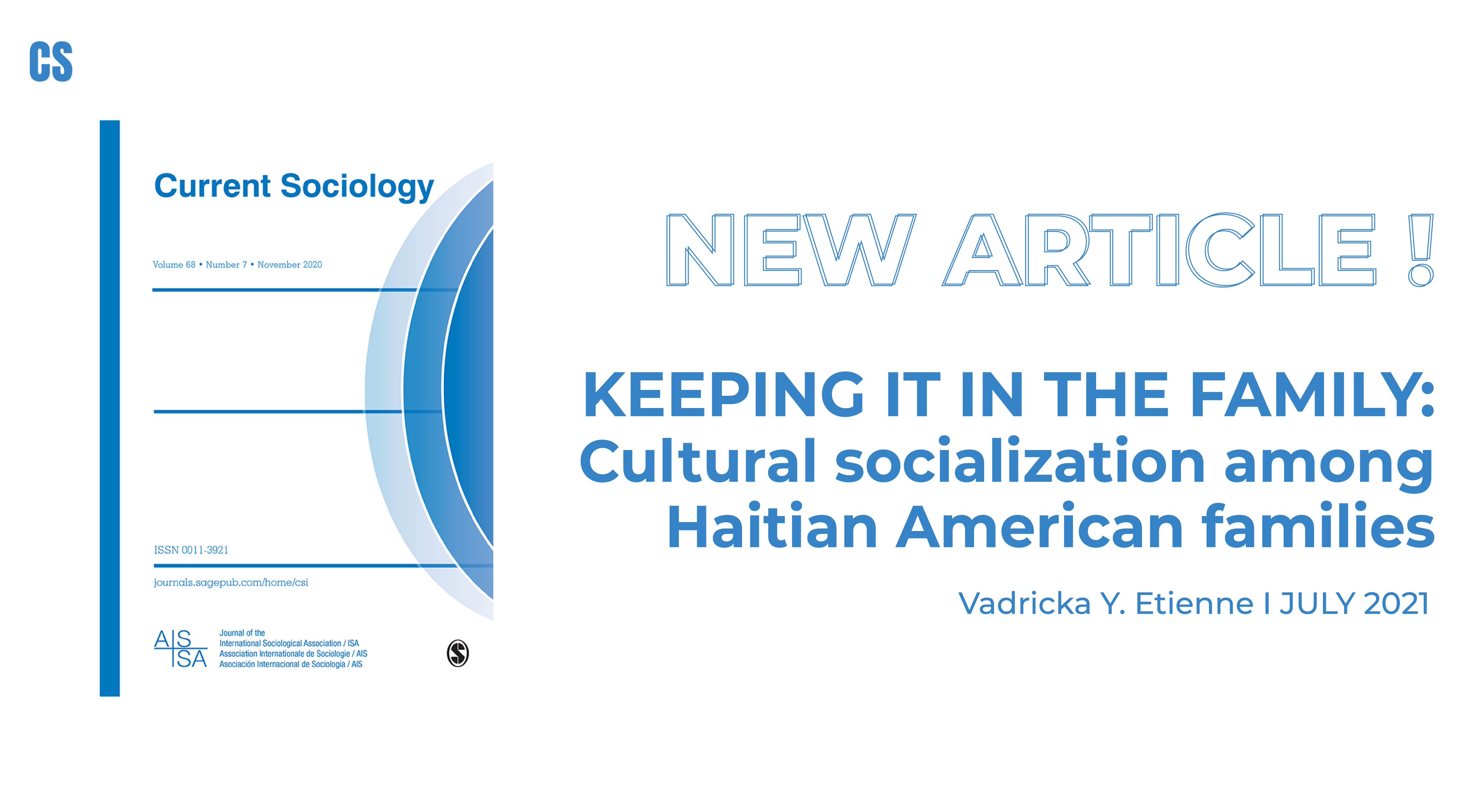 Current Sociology on X: RT @CurrentSociolog: For #Black families, #racial  socialization rarely intersects with #ethnicity. I Vadricka Y. Etienne  @unevadareno 🔎h… / X