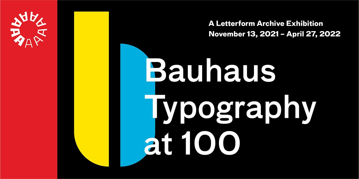 Lett_Arc's tweet image. Herbert Bayer, Postcard 11, Weimar State Bauhaus Exhibition 1923. ​Join us tonight to celebrate our inaugural in-house exhibition, Bauhaus Typography at 100. Enjoy live painting, a curator talk &amp;amp; toast, refreshments and other live entertainment: letterformarchive.org/events/view/ba…