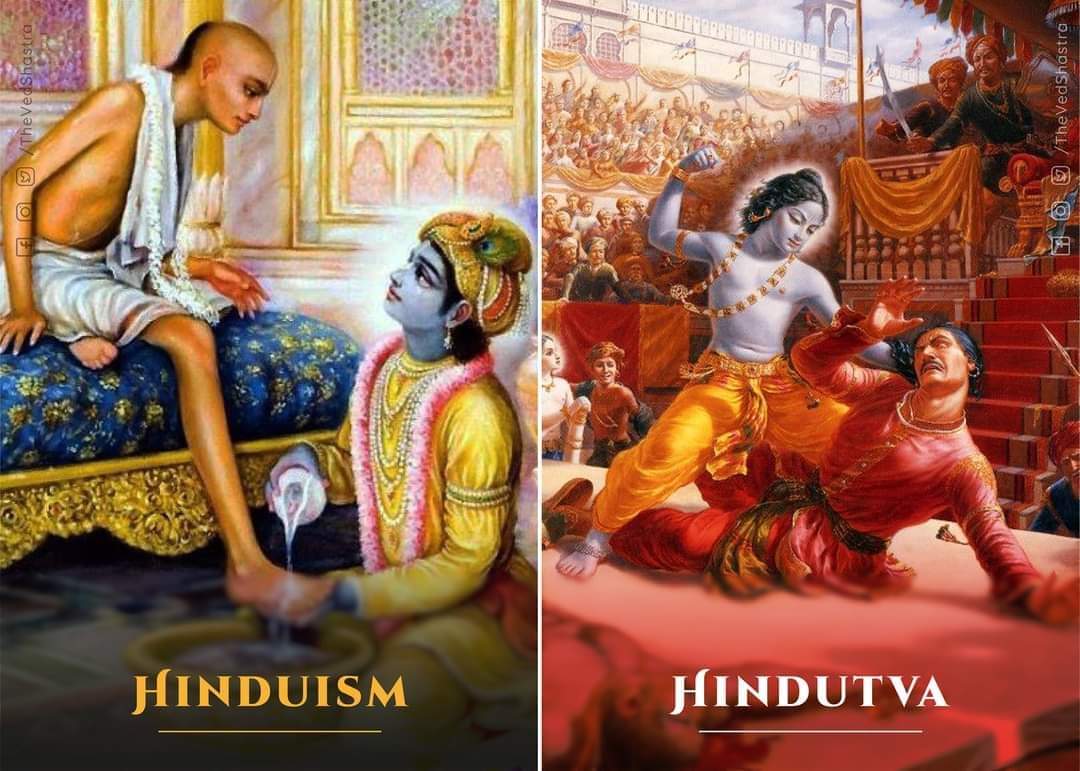 ignisfatuus1110's tweet photo. A simple explanation of the difference between Hinduism and Hindutva. For Hinduism to sustain, Hindutva is essential. https://t.co/wrh9eWNKT5