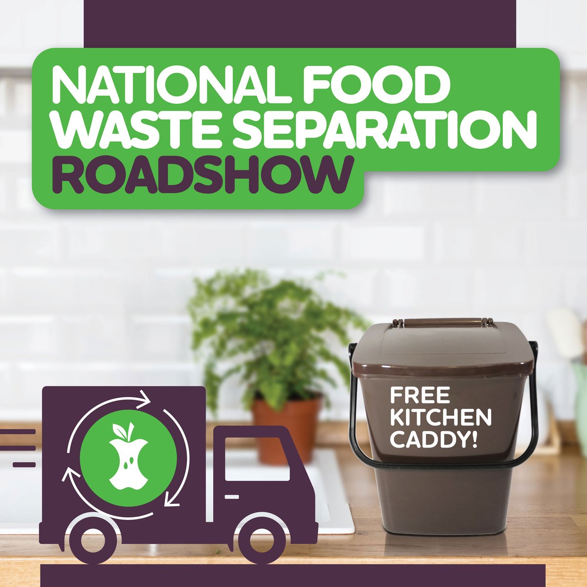 great initiative to get people to recycle food waste - get your free caddy and compostable liners are location around Ireland see  mywaste.ie/food-waste-bin…