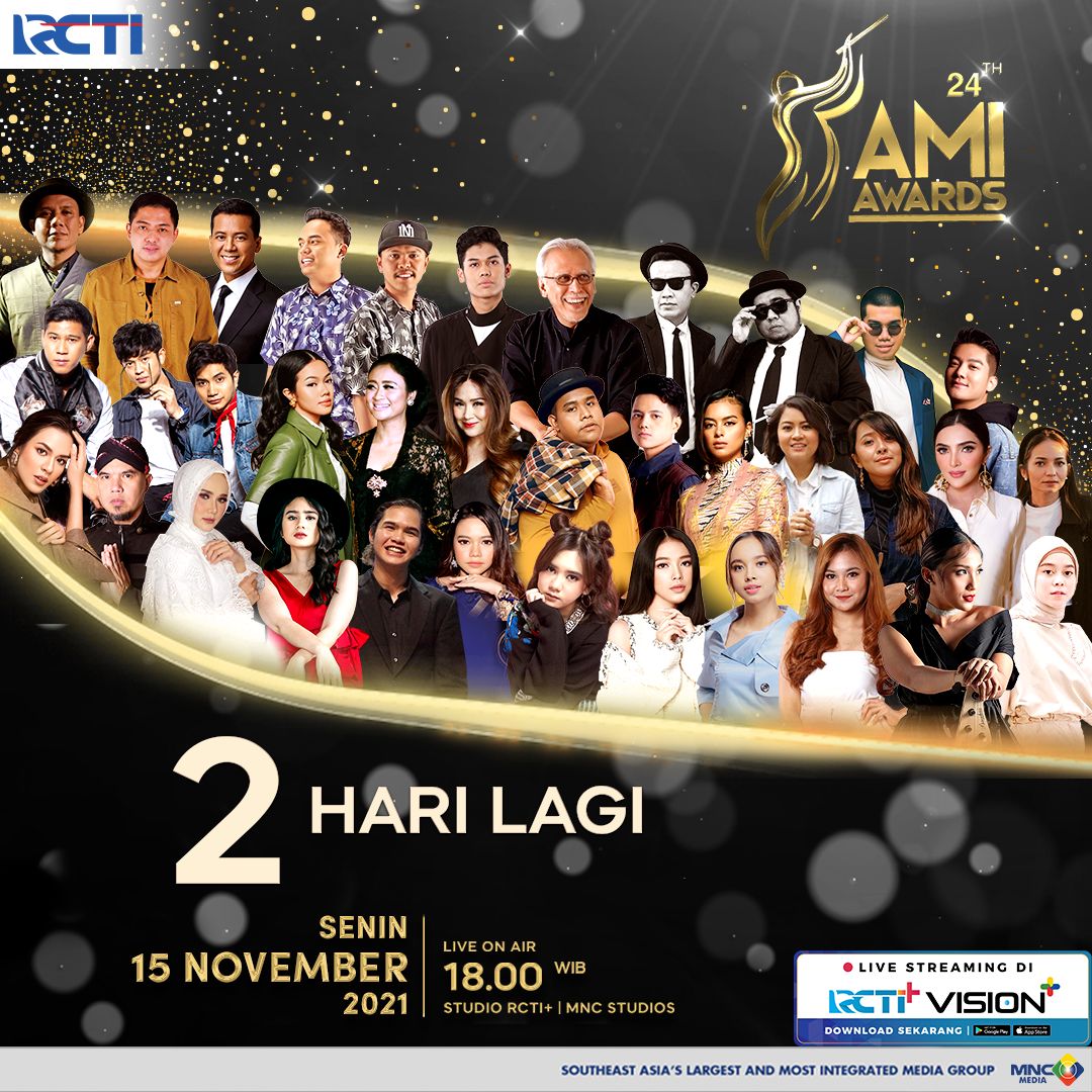 884GlobalRadio's tweet photo. Mengusung tema #SpiritOfCreativity dengan 55 nominasi yang ada, penghargaan @amiawards ke-24 tahun ini akan dimeriahkan oleh deretan Musisi ternama Indonesia.
Nantikan #AMIAwards2021 2 HARI LAGI, Senin, 15 November, pukul 18.00 WIB! LIVE di @officialrcti #RCTI https://t.co/3aFYTd9t4d