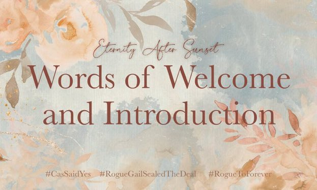 ㅤ   ⠀
    Welcome Remarks

    #RogueGailSealedTheDeal
    #CasSaidYes
    #RogueToForever
    #TreasuringMomentsAtTMEvents
ㅤ