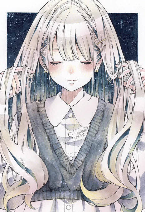 秋色インナーカラーちゃんと
星空インナーカラーちゃん🍁🌌 