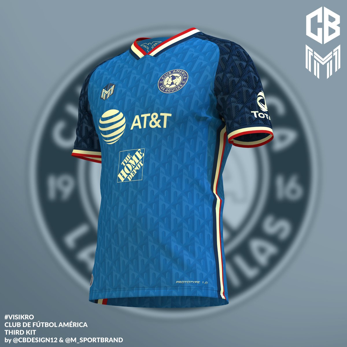 wear_cb's tweet photo. ✏️ Club de Fútbol América | Third
👕 @m_sportbrand
@ClubAmerica #ClubAmerica #SiempreÁguilas #VamosAmérica #CBCollab #CBKits
If you like it, please 🔄 and ❤.
Thanks to @ikrodesign & @visilfer99 for the «#VisIkro América do México» challenge and @DanKNorris for the logo! https://t.co/0csN73m90k