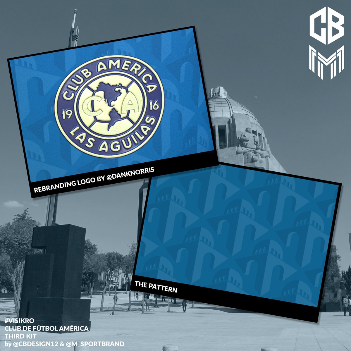 wear_cb's tweet photo. ✏️ Club de Fútbol América | Third
👕 @m_sportbrand
@ClubAmerica #ClubAmerica #SiempreÁguilas #VamosAmérica #CBCollab #CBKits
If you like it, please 🔄 and ❤.
Thanks to @ikrodesign & @visilfer99 for the «#VisIkro América do México» challenge and @DanKNorris for the logo! https://t.co/0csN73m90k