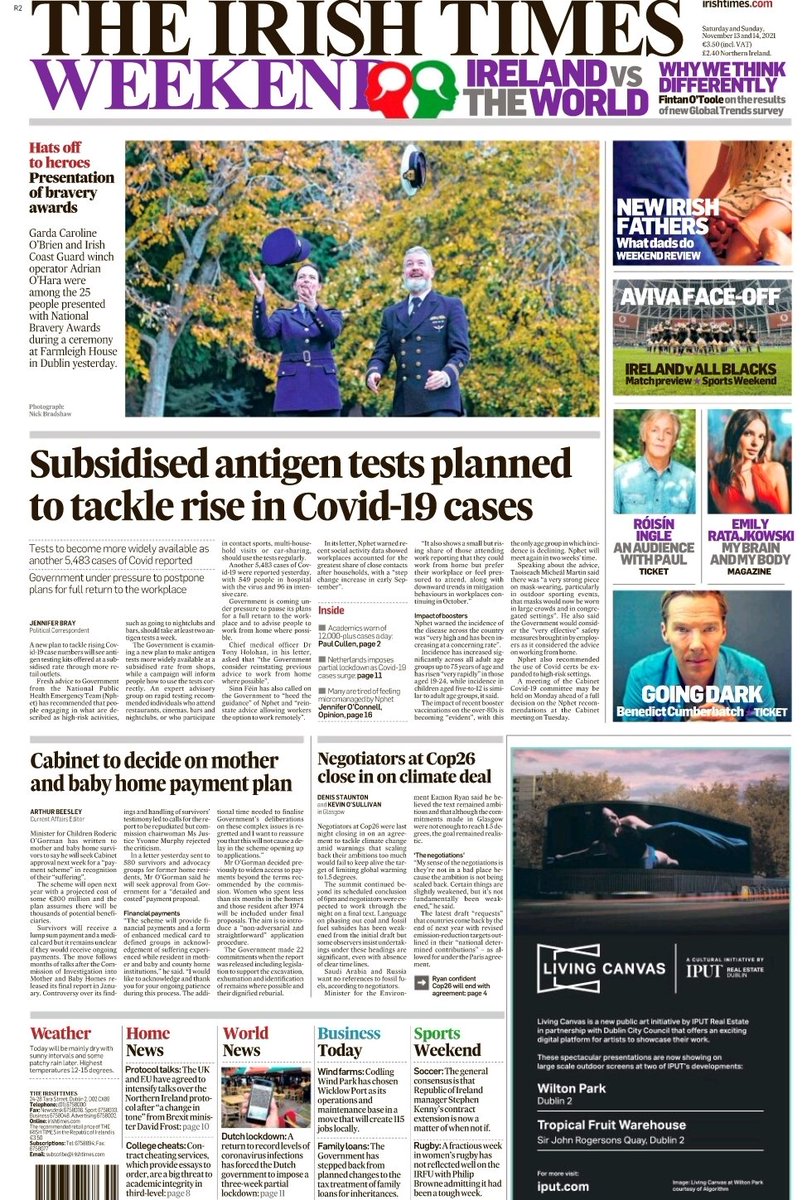 LiamPRyan91's tweet photo. Weekend @IrishTimes 
#buyapaper #buyanepaper https://t.co/GZRQ6kybWR