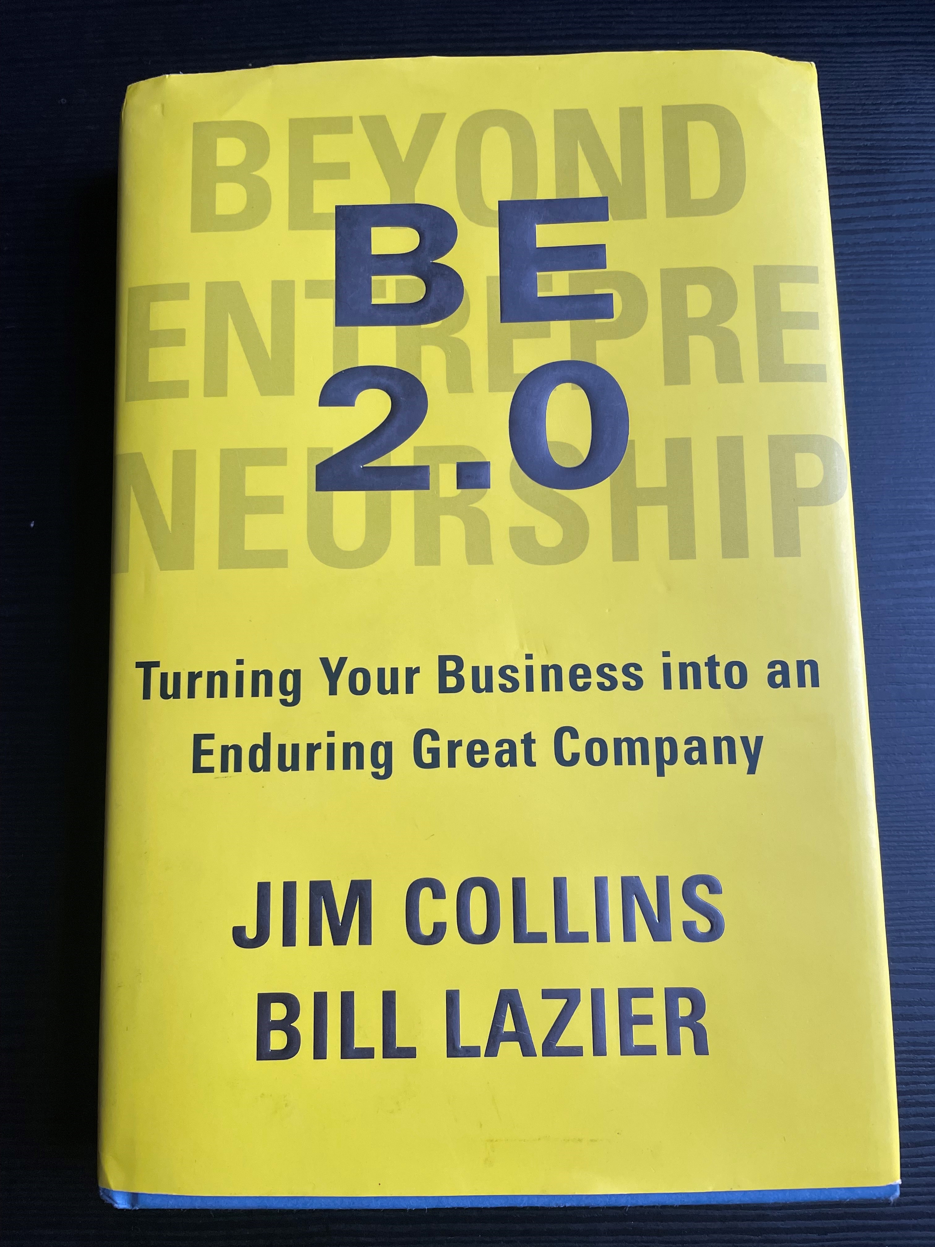 laurens van reijen on X: During last weeks #CIOnet event, I was asked what  book can you recommend for entrepreneurs? An inspiring book for  entrepreneurs is Beyond Entrepreneurship 2.0 by Jim Collins.
