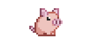 AnimalsPixel's tweet photo. Pig (Starbound) https://t.co/4n5SvJa3wC
