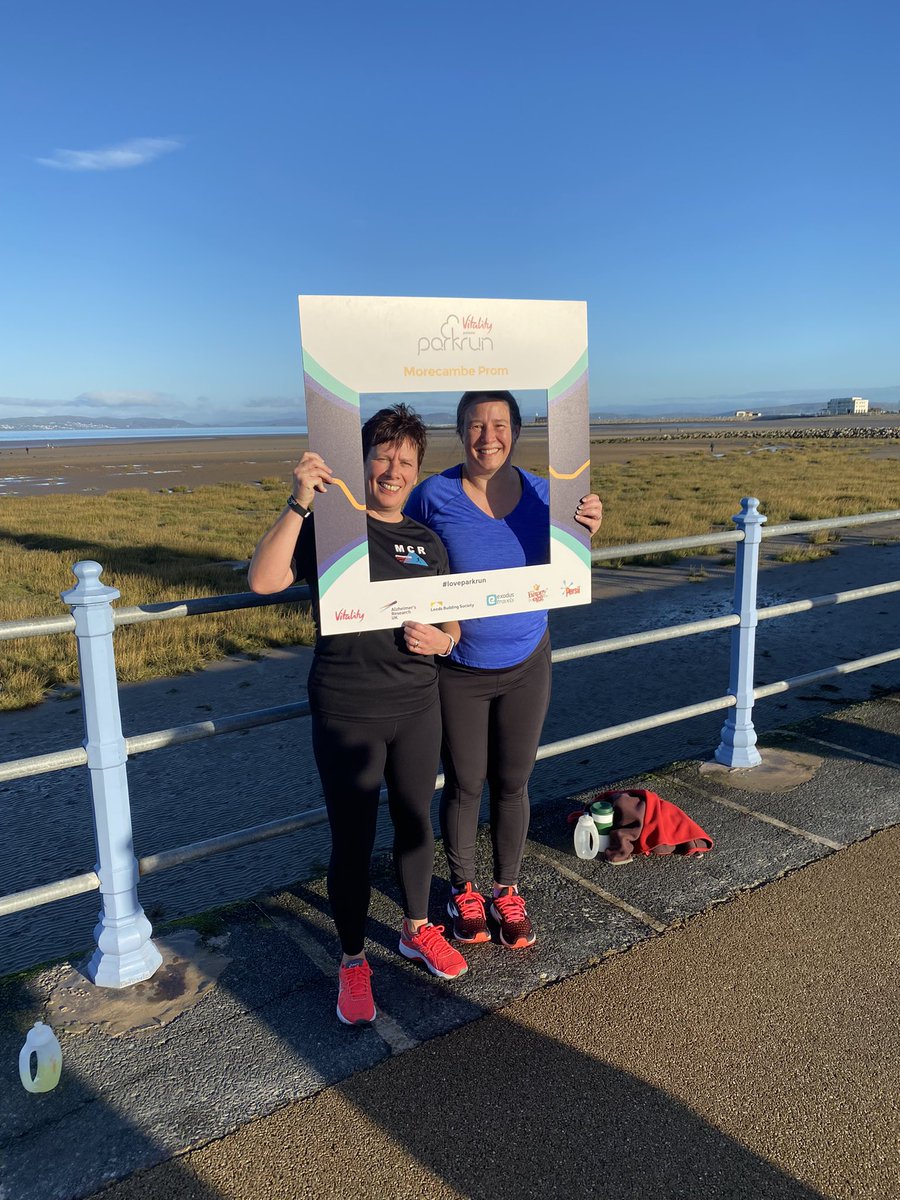 Morecambe looked amazing today and it’s Park Run number 43 for me 😃