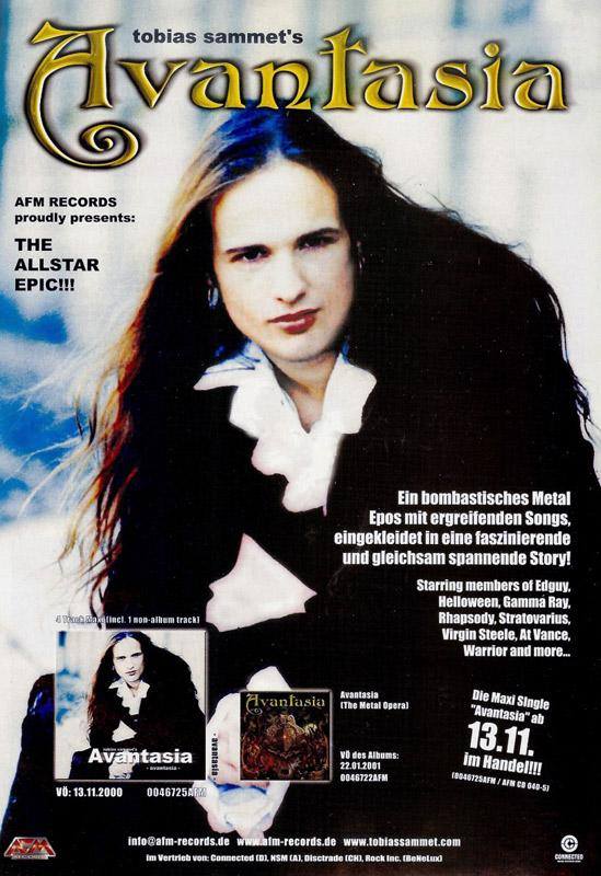 HMetalBrigade's tweet photo. #TalDiaComoHoy del año 2000 @tobiassammet publica el EP @_avantasia como anticipo a una #MetalOpera que vería la luz poco después. Editado por @AFM_Records contaba con la participación de músicos de #GamaRay @helloweenorg @VIRGINSTEELE1 y un misterioso invitado llamado #Ernie. https://t.co/F3nRoJAXAE