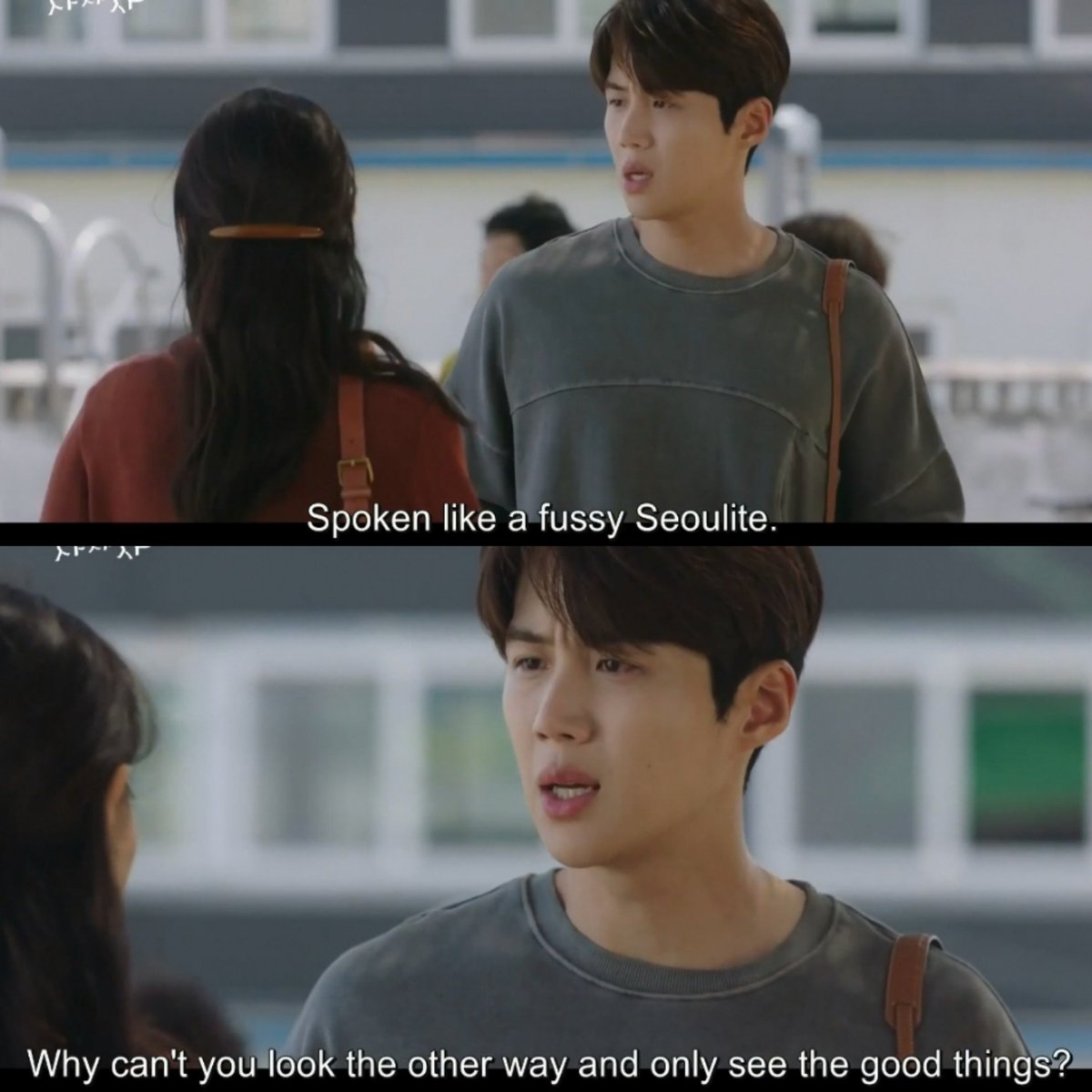 doseofseonshine's tweet photo. โณ I get the feeling Dusik didn't have the easiest time adjusting back to life in Gongjin after spending nearly a decade in Seoul โ and that's on top of his trauma.
(I'm counting at least 4 years at SNU, 1-2 years in the military and then 4-5 years at YK.)
#HomchaRewatchEp2 https://t.co/bqBYJWX28a