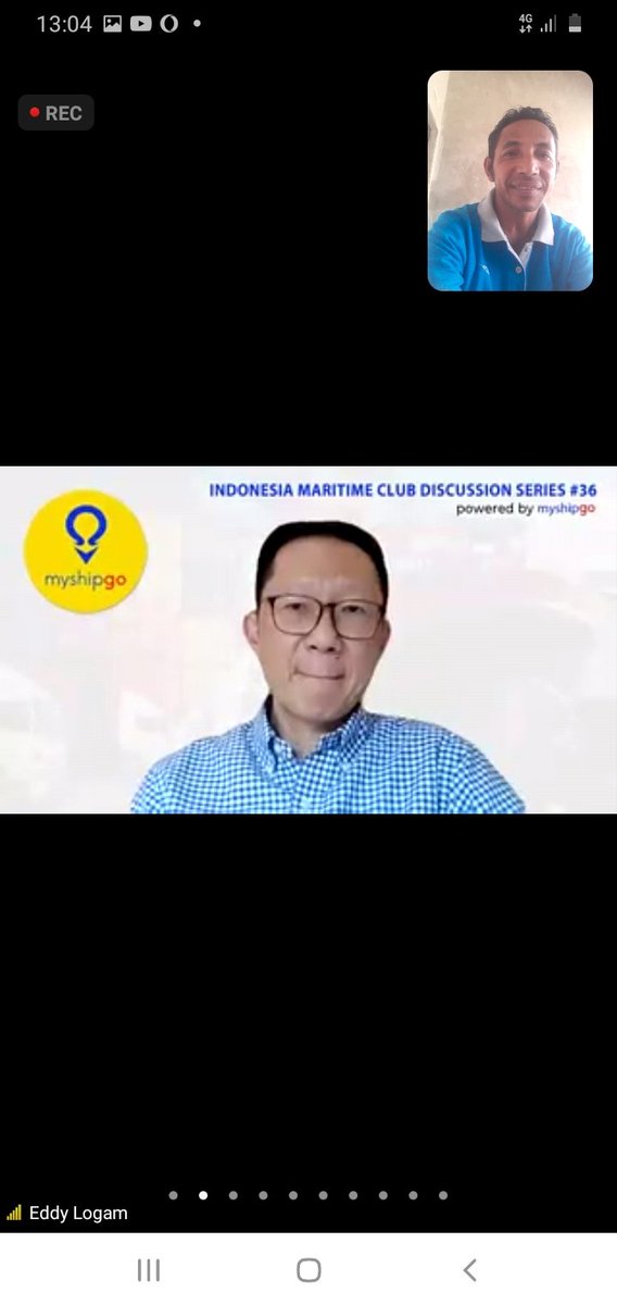 SLatu14's tweet photo. Sabtu (13/11/2021)
Syaprudin Latuconsina,luhkan Kab.Maluku Tengah, Mengikuti 
Indonesia Maritime Club (IMC) 
Discussion Seri #36 
Powered by myshipgo.
#giatluhkanSatminkalAmbon 
#luhhkankabmalukutengah
#luhlapor @brsdm_kp  @puslatluhkp  @kkpgoid https://t.co/U6gLBZAYnN