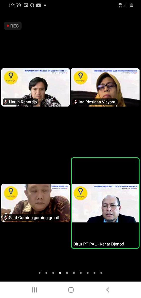 SLatu14's tweet photo. Sabtu (13/11/2021)
Syaprudin Latuconsina,luhkan Kab.Maluku Tengah, Mengikuti 
Indonesia Maritime Club (IMC) 
Discussion Seri #36 
Powered by myshipgo.
#giatluhkanSatminkalAmbon 
#luhhkankabmalukutengah
#luhlapor @brsdm_kp  @puslatluhkp  @kkpgoid https://t.co/U6gLBZAYnN