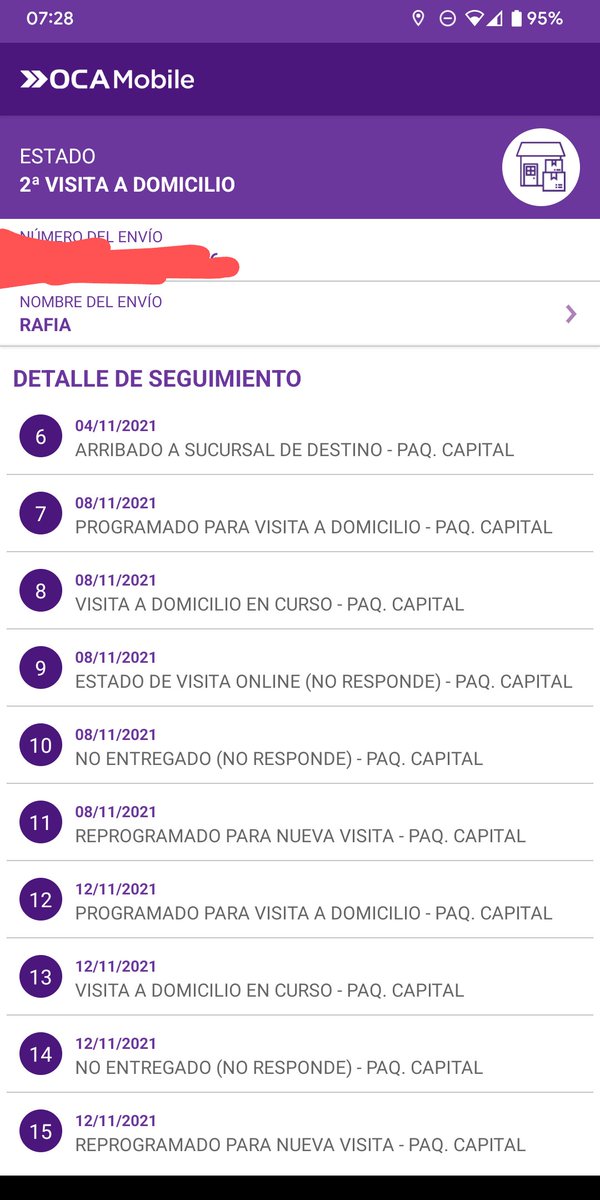 MartinRamosMej2's tweet photo. Otro día más que @OCACorreoOK no viene y marca la visita como NO RESPONDE https://t.co/1E2CTW0Yhx