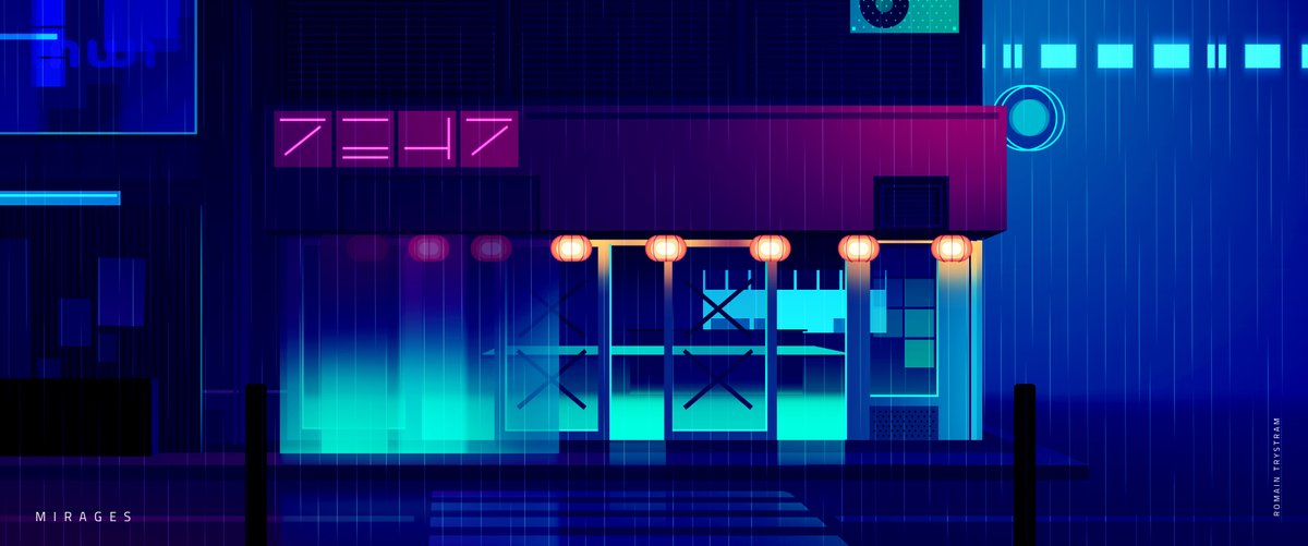 Romaintrystram's tweet photo. GM 
Mirages P1 : keep diving

#neon #architecture #collection #megacity https://t.co/bnfwvvVXPV