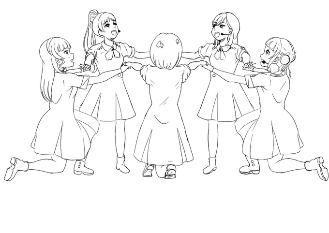 おつかれリエラ💫
やっと5人が繋がりました
明日清書して色着けていきます
今日も仕事が押してしまってあんまり進まんかった
杏ちゃんの配信に間にあうように帰らないと🍊

#おつかれちゃん 