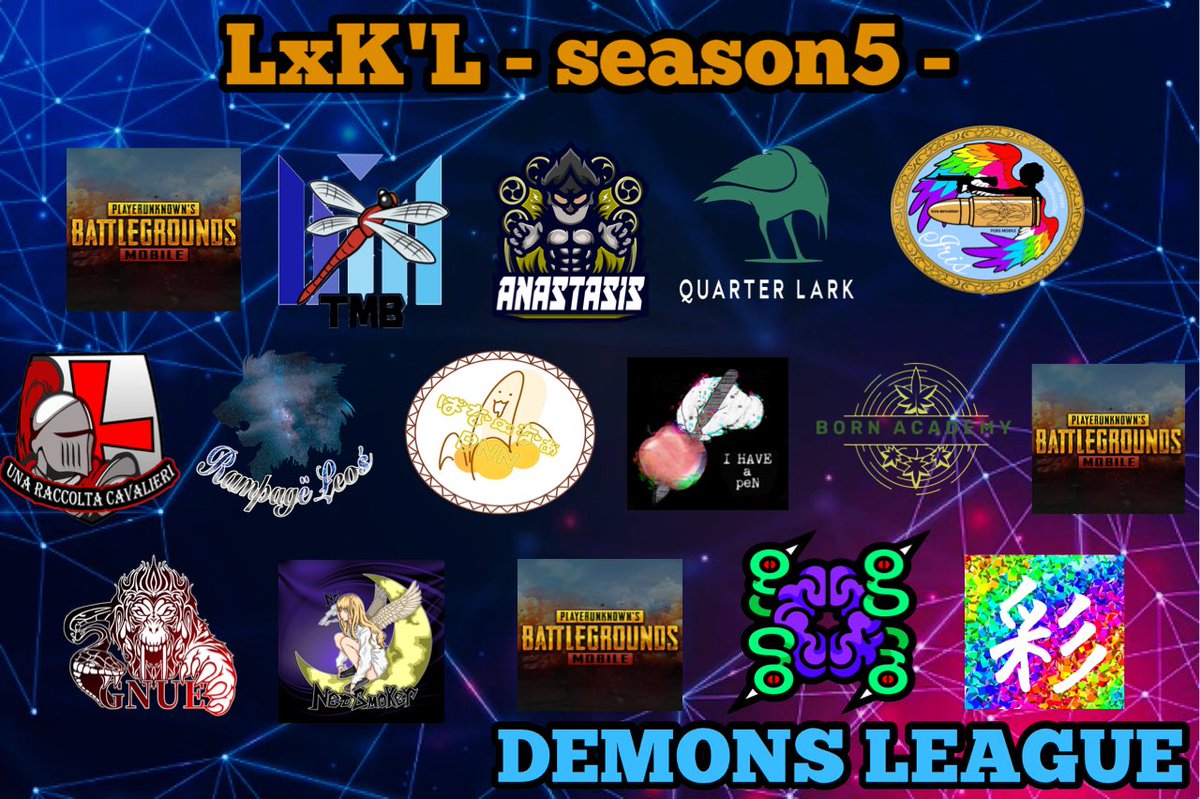 LASTxKILL's tweet photo. 本日22:00より-season5-開幕！

前回王者WickeĐへの挑戦状を叩きつけるのはこの31チーム👑王者の座を死守するのか...それとも王者の座を下剋上するか...
-season5-も更にパワーアップし、新たなる挑戦を続けるLxK'L☠️今シーズンも目が離せません！もちろん両リーグ同時生配信🎬🍿  お楽しみに！ #LxKL https://t.co/8UiJejWs69